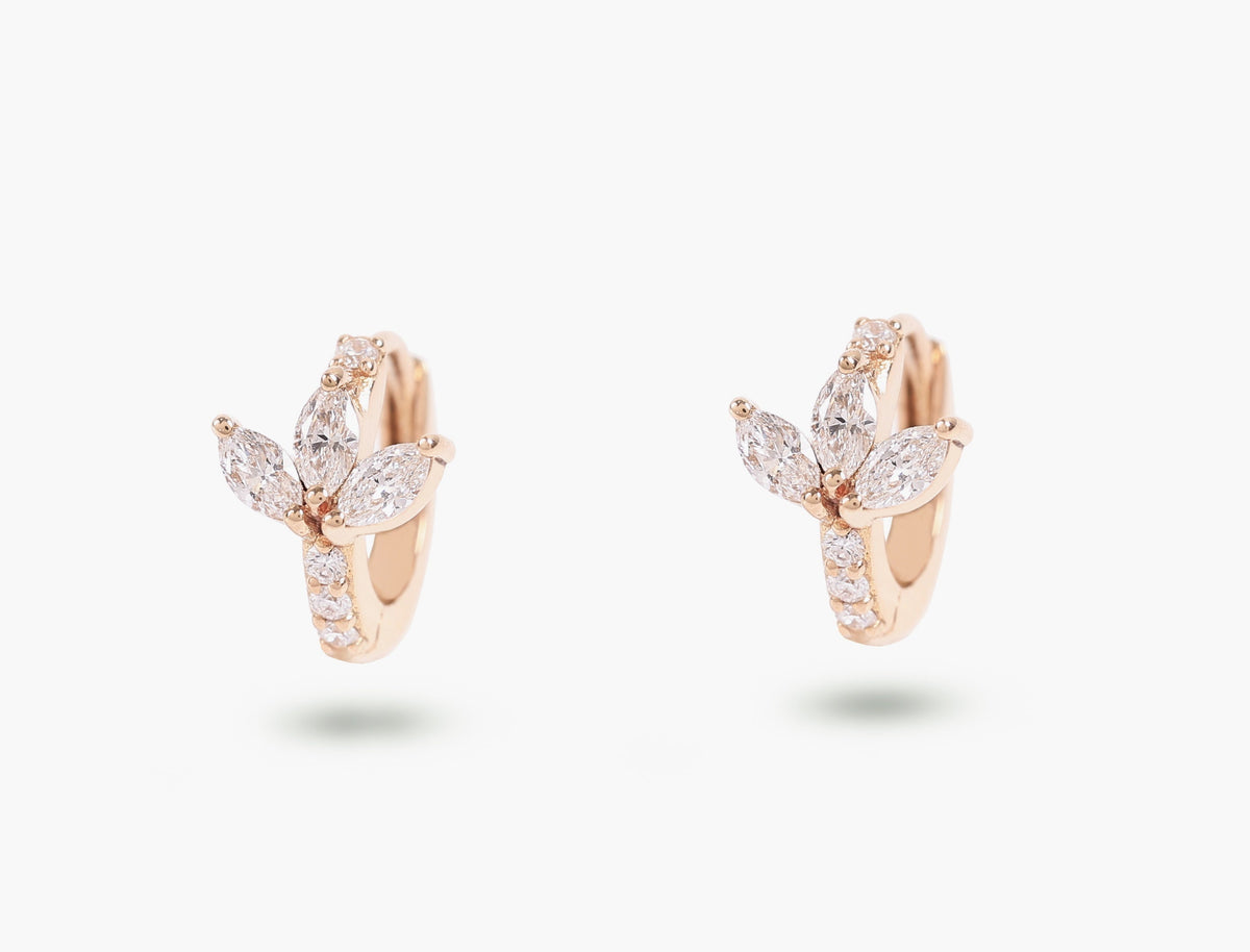 Blossom Huggie Diamond Earring