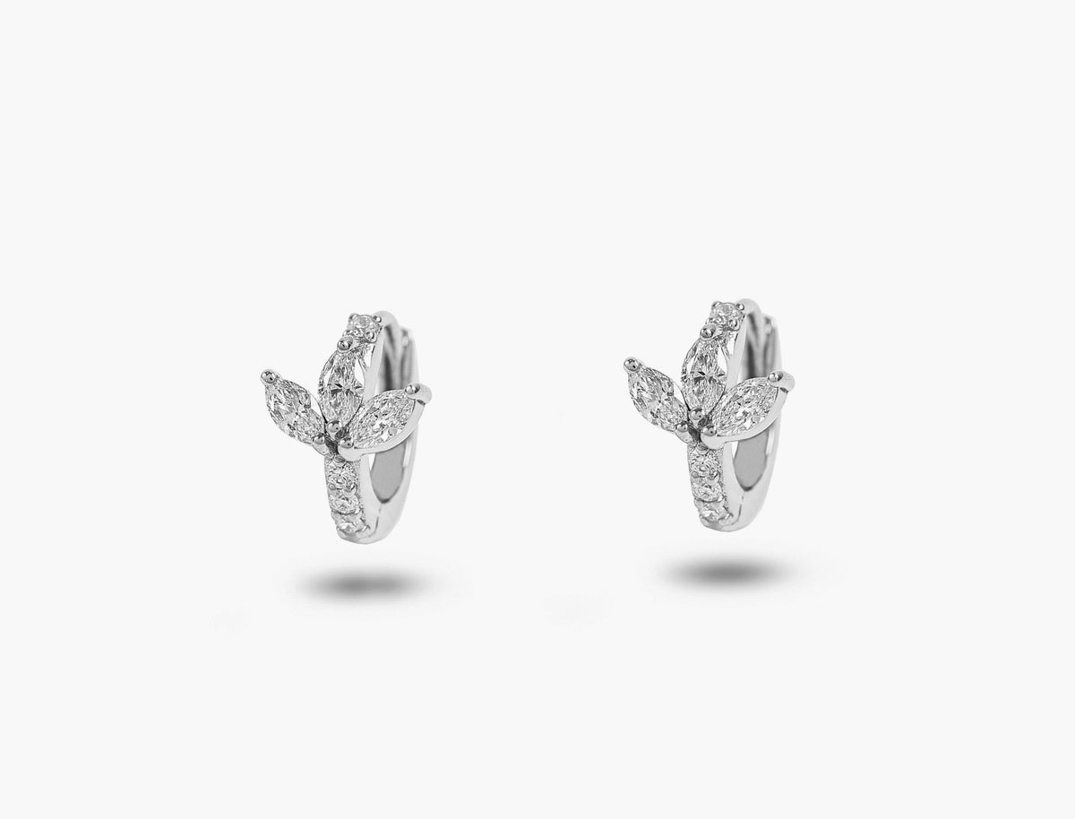 Blossom Huggie Diamond Earrings