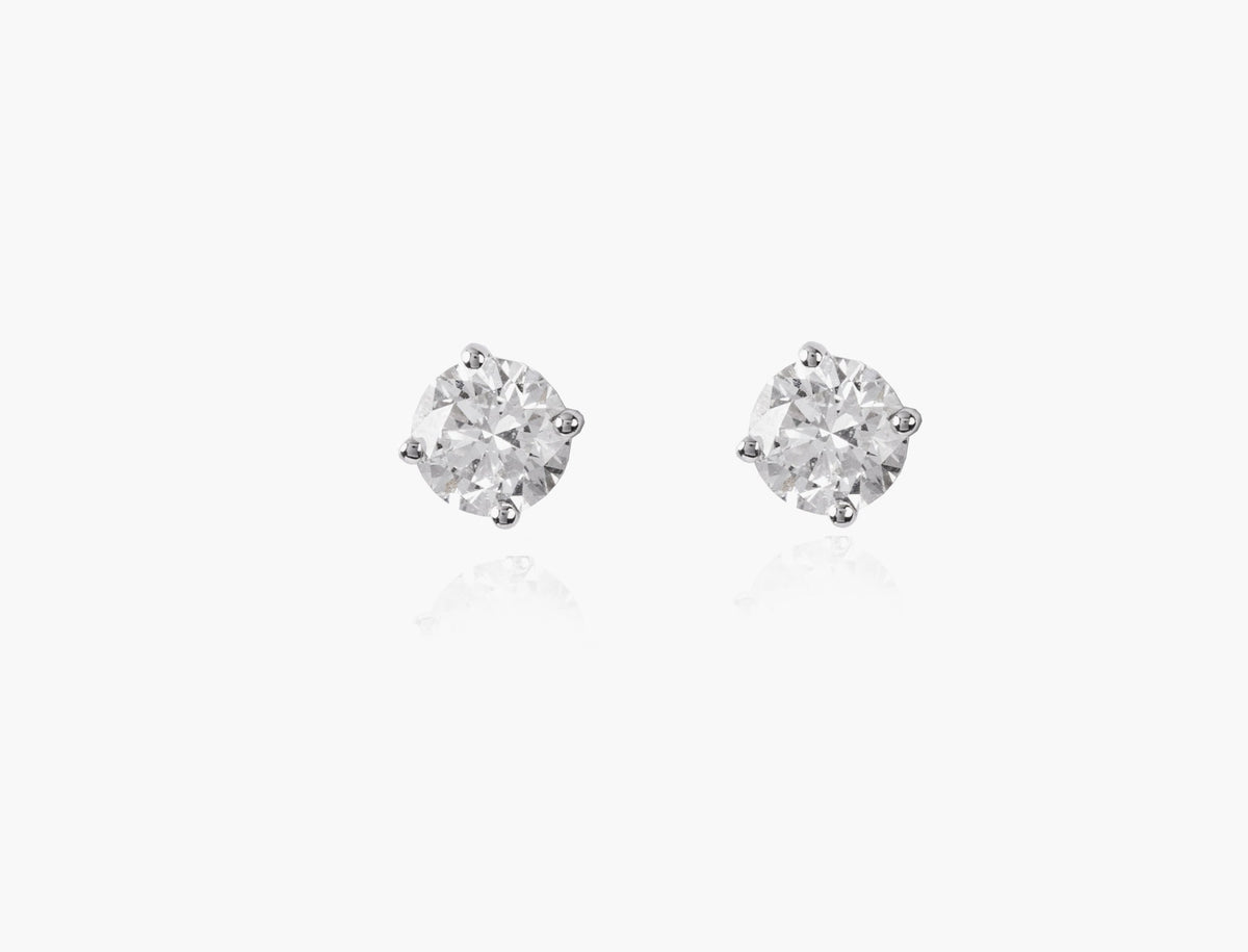 Paragon Round Diamond Earrings