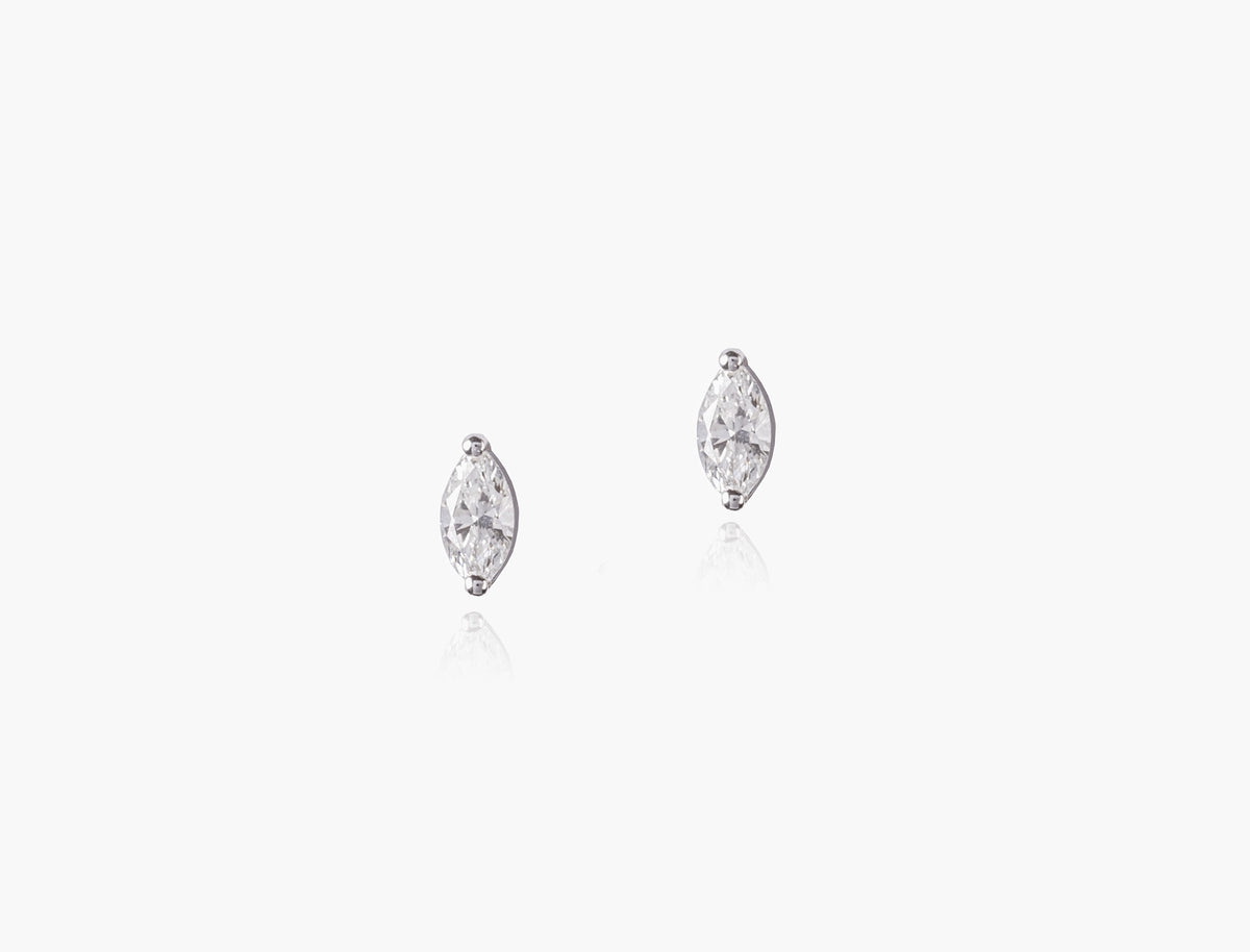Marquise Diamond Stud Earrings