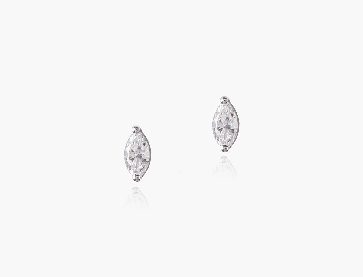 Marquise Diamond Stud Earrings