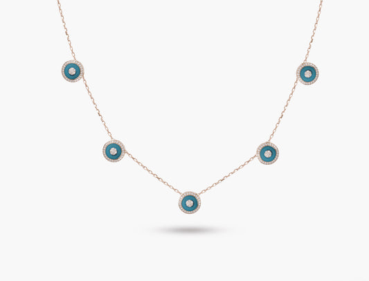 Al Ain Multi Eye Diamond Necklace