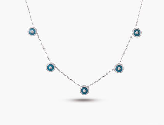 Al Ain Multi Eye Diamond Necklace